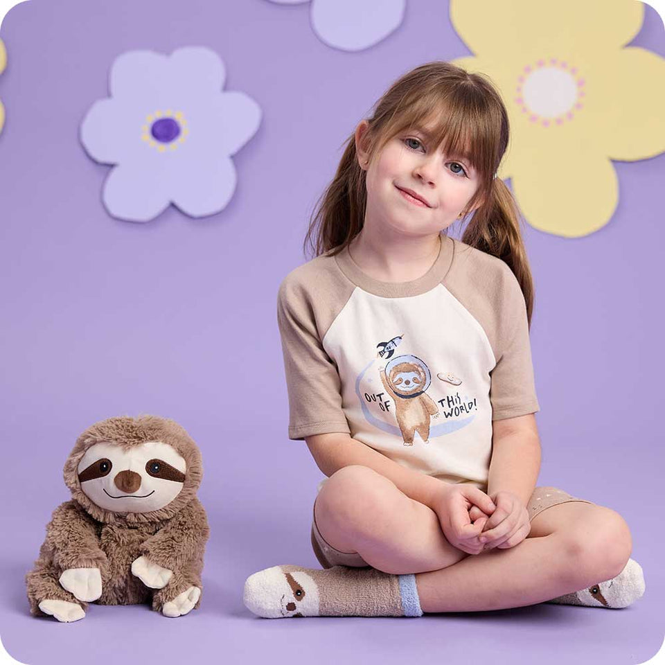 Sloth Shorties Pajamas - Soft Warmth
