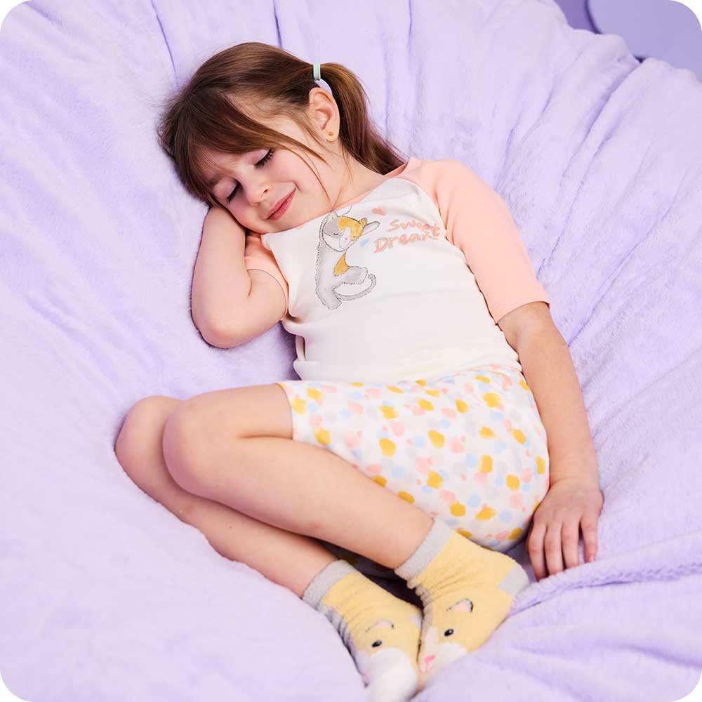 Calico Cat Shorties Pajamas - Quiet Comfort