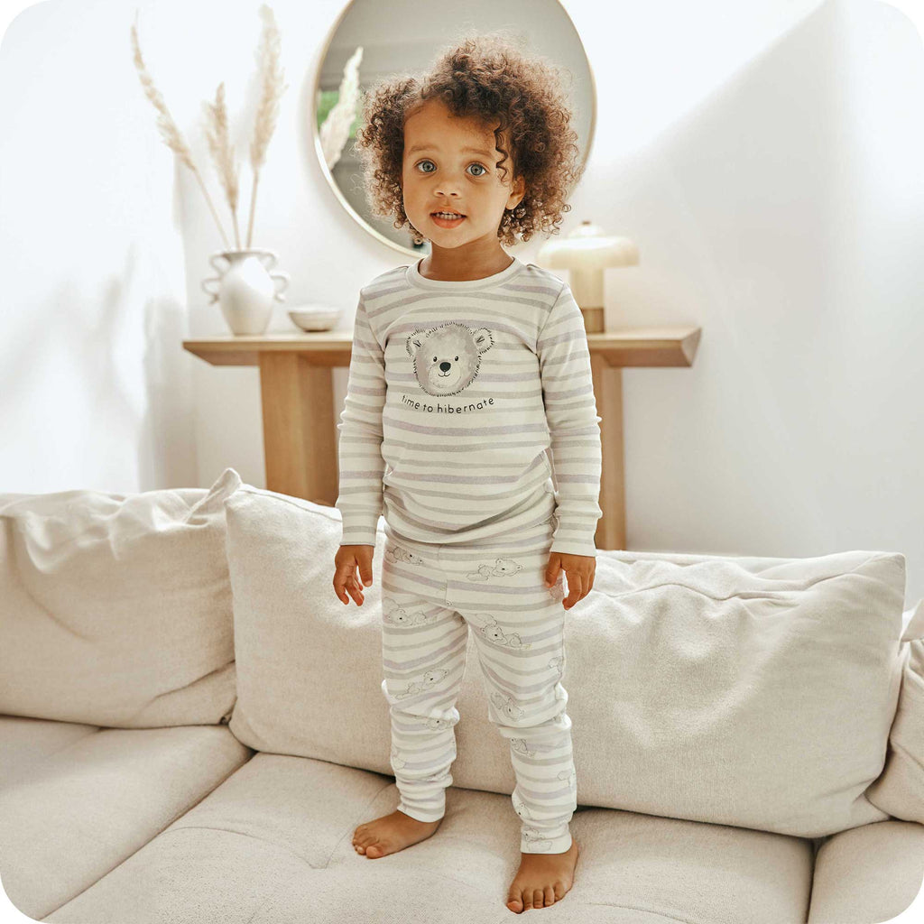 Marshmallow Bear Long Pajamas - Home Choice