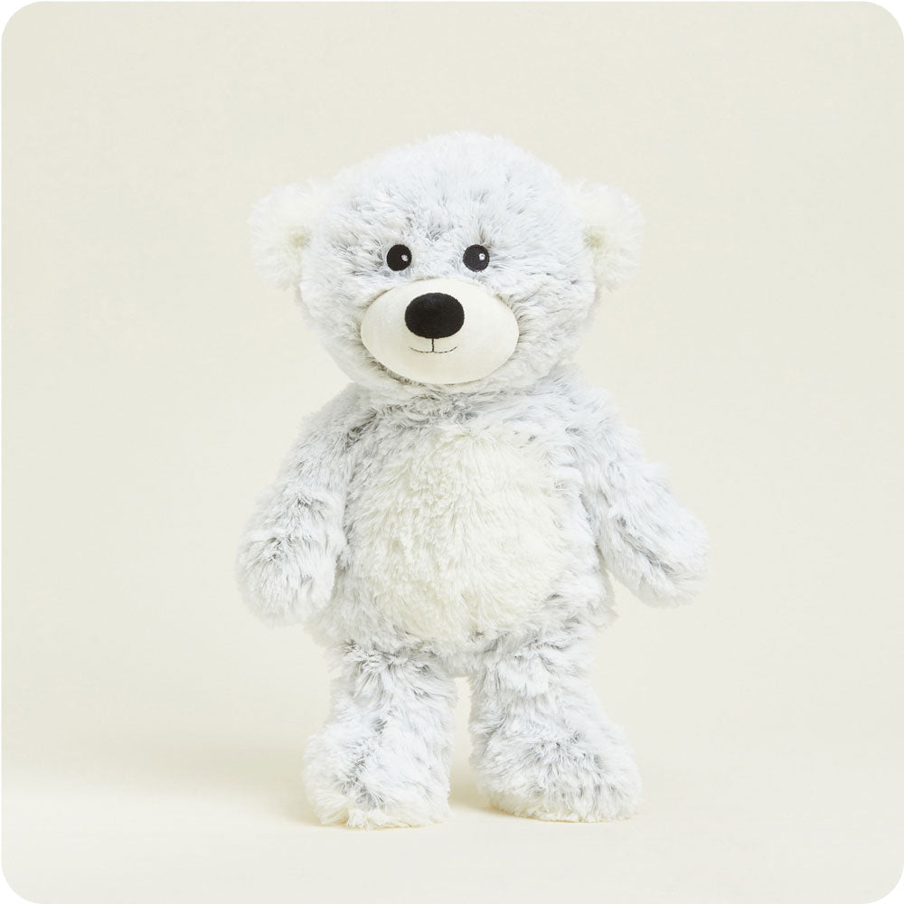 Gray Marshmallow Bear Warmies - Home Glow