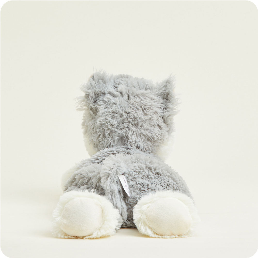 Laying Down Gray Cat Warmies - Fresh Notes