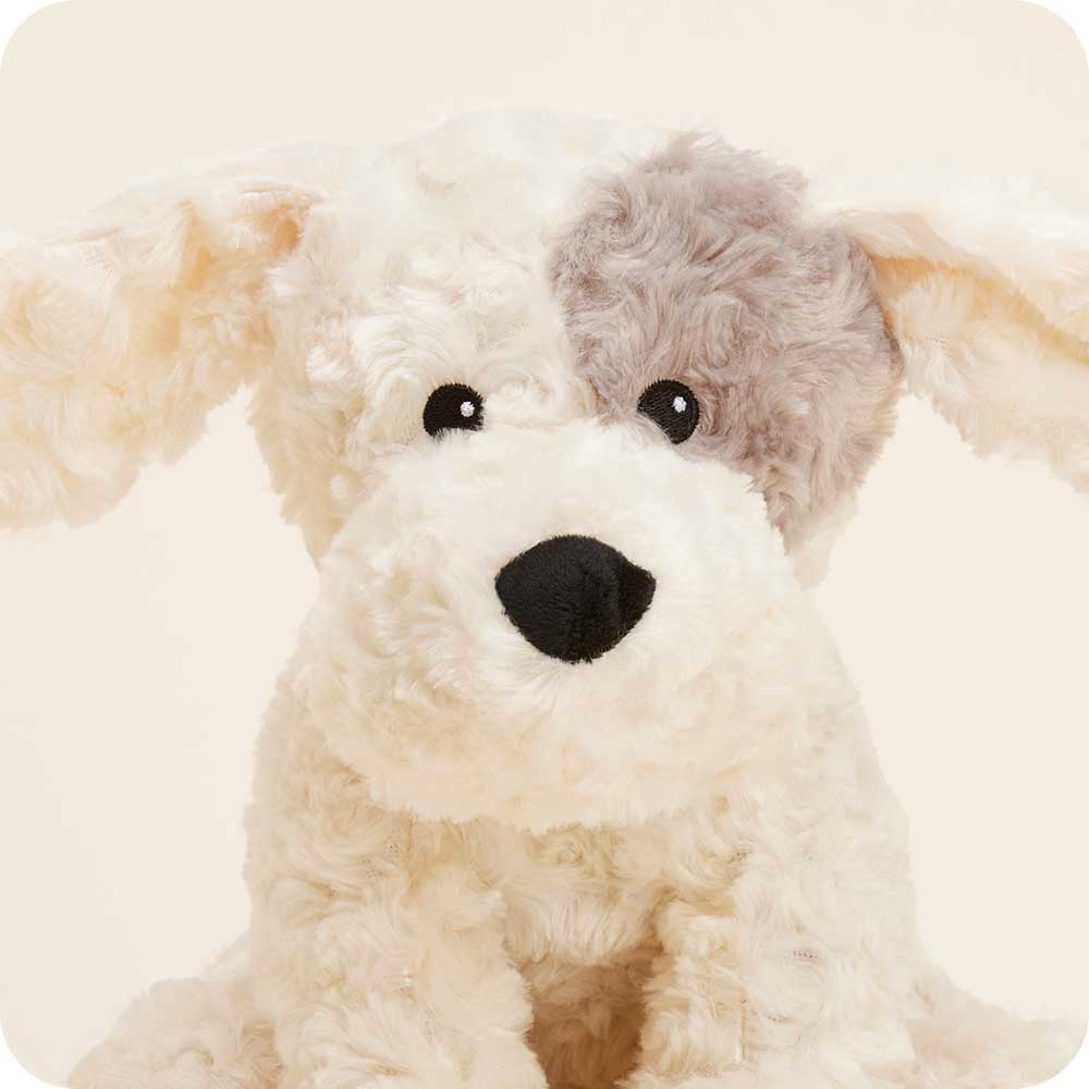 Patch Curly Dog Warmies - Cozy Glow
