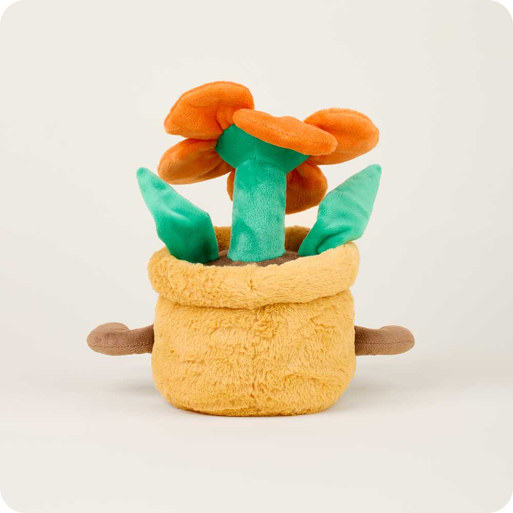 Orange Flower Pot Warmies - Cozy Glow