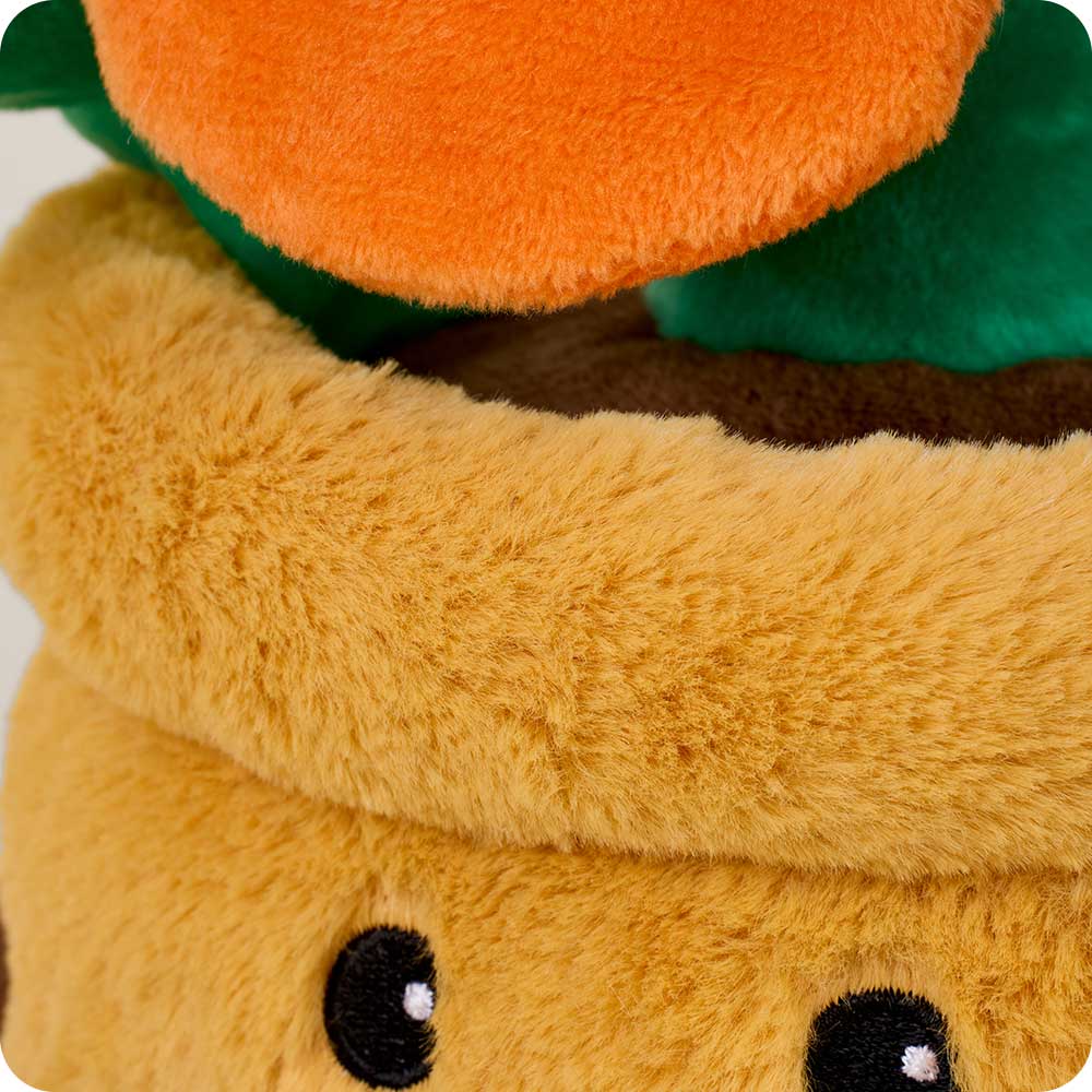 Orange Flower Pot Warmies - Cozy Glow