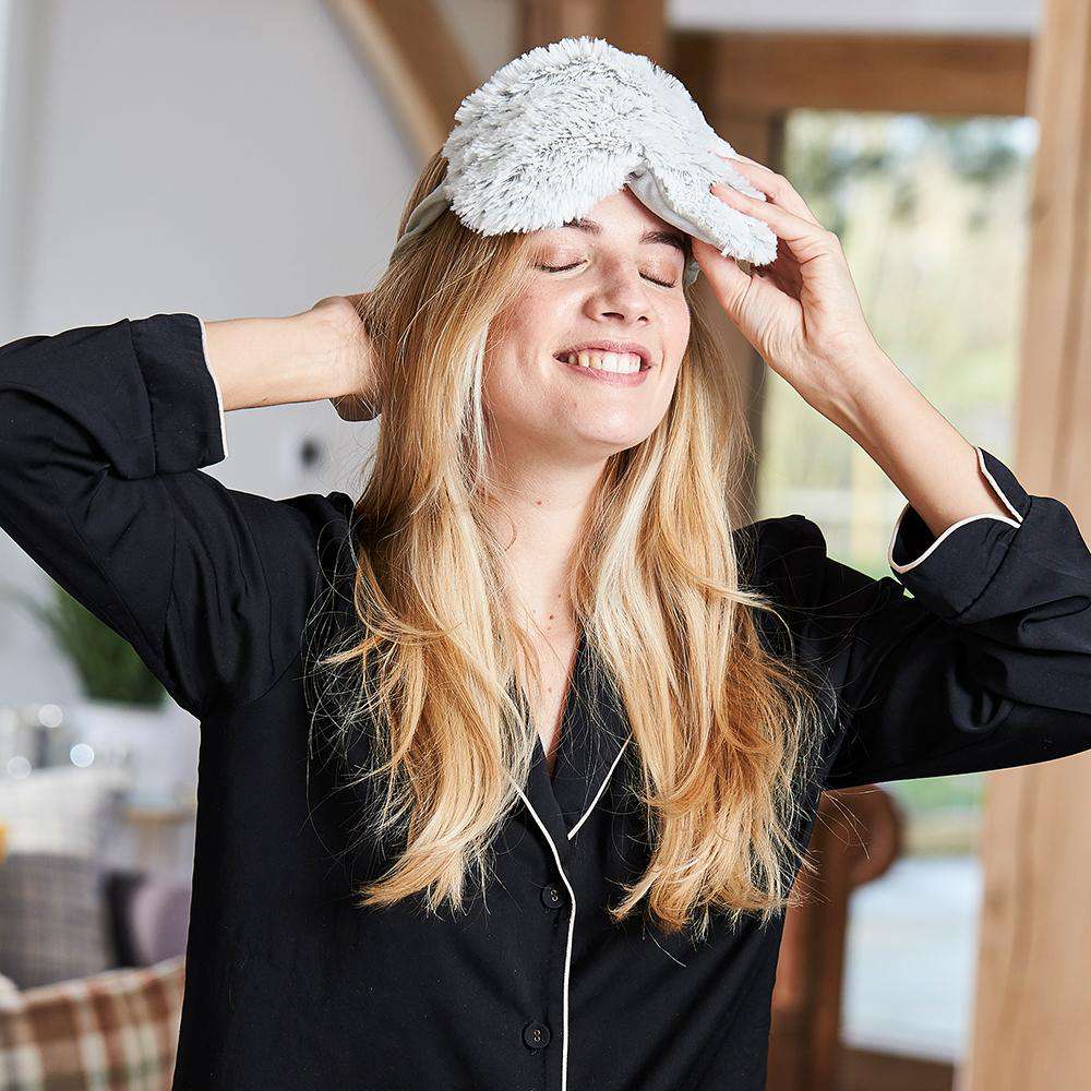 Marshmallow Gray Eye Mask Warmies - Home Hold