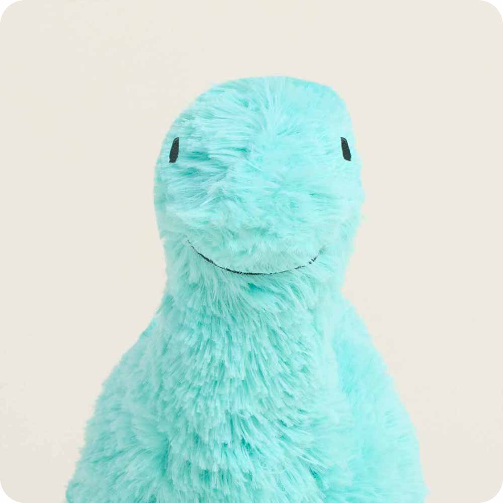 Teal Long Neck Dinosaur Warmies Junior - Soft Glow