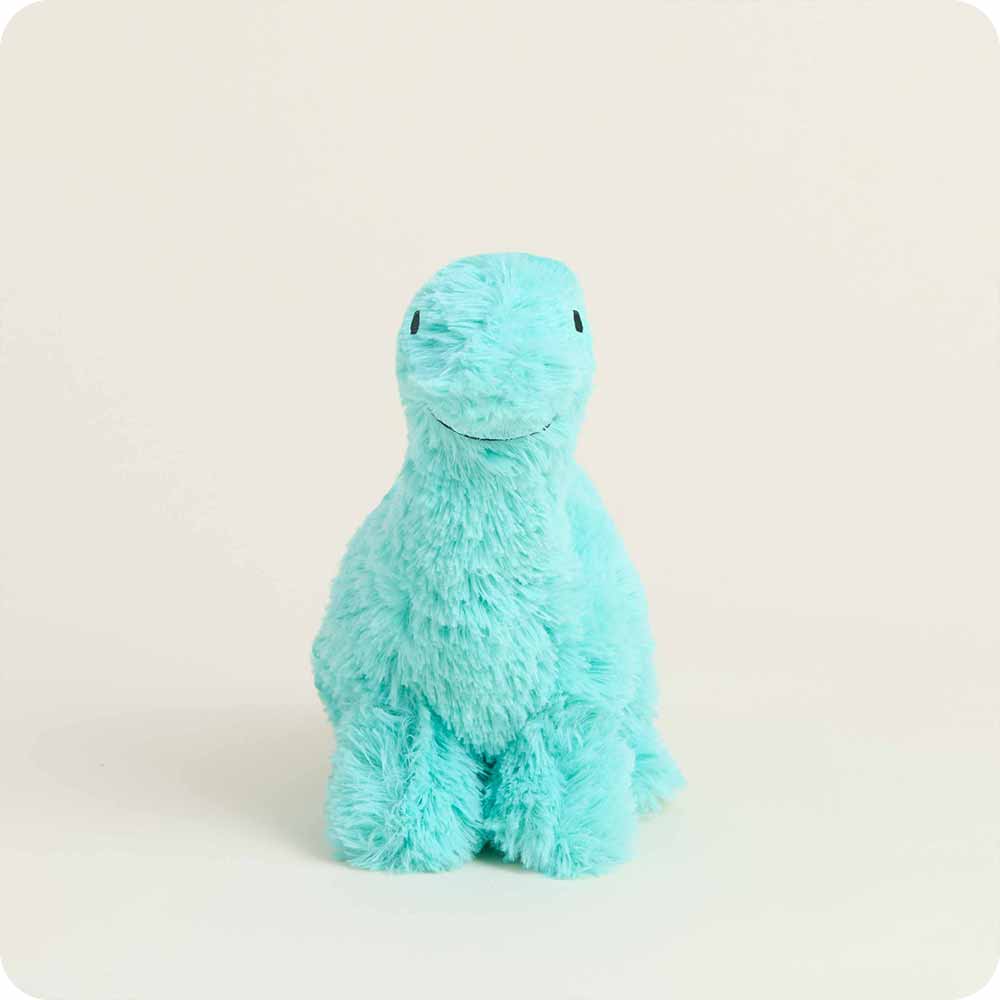 Teal Long Neck Dinosaur Warmies Junior - Soft Glow