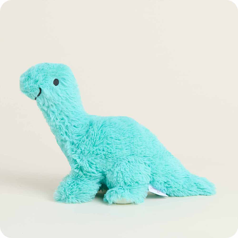 Teal Long Neck Dinosaur Warmies Junior - Soft Glow
