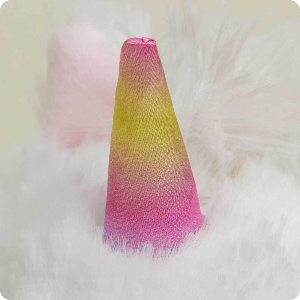 White Unicorn Warmies Junior - Cozy Glow