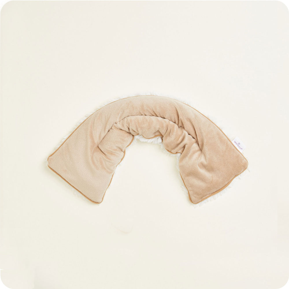 Marshmallow Brown Neck Wrap Warmies - Quick Setup