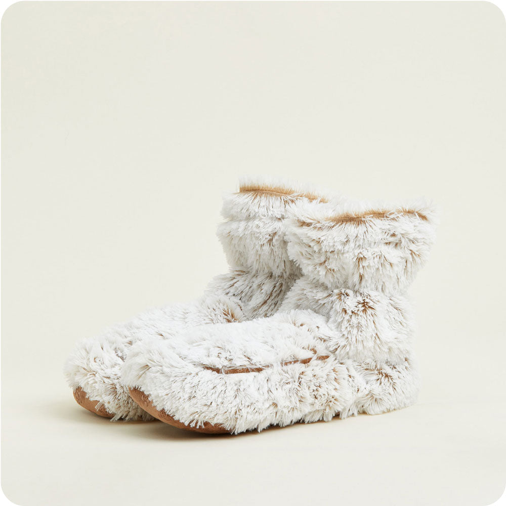 Marshmallow Brown Boots Warmies® - Warm Blend