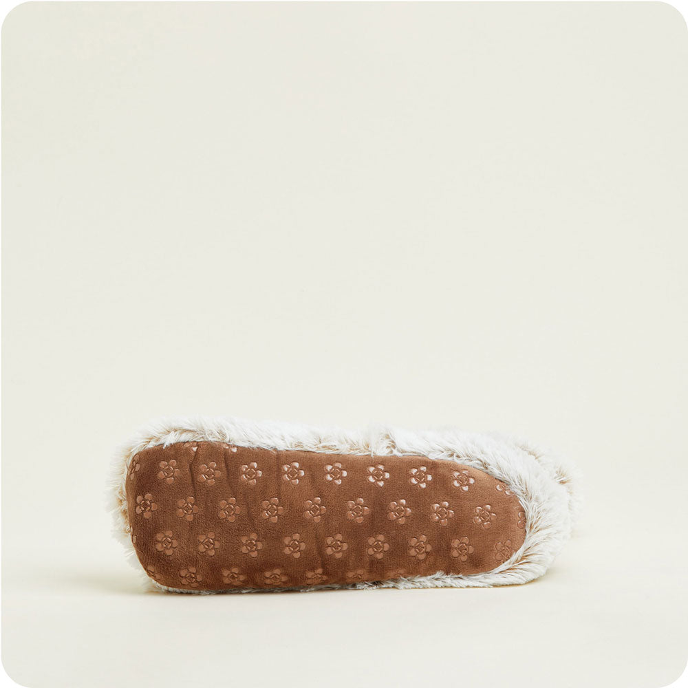 Marshmallow Brown Boots Warmies® - Warm Blend