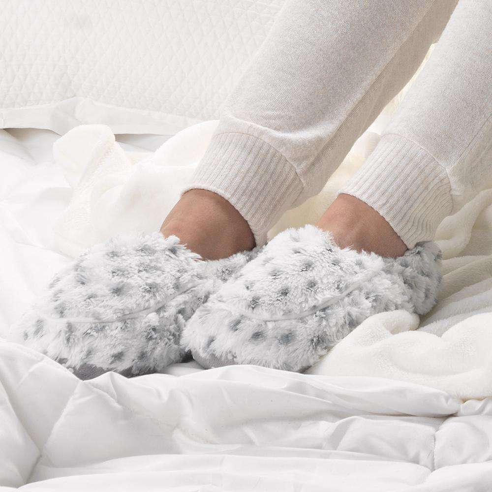 Snowy Slippers Warmies® - Soft Glow