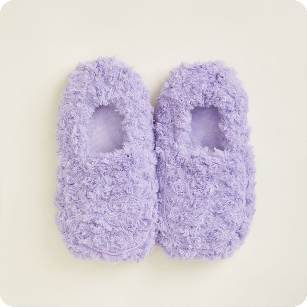 Curly Purple Slippers Warmies® - Easy Spritz