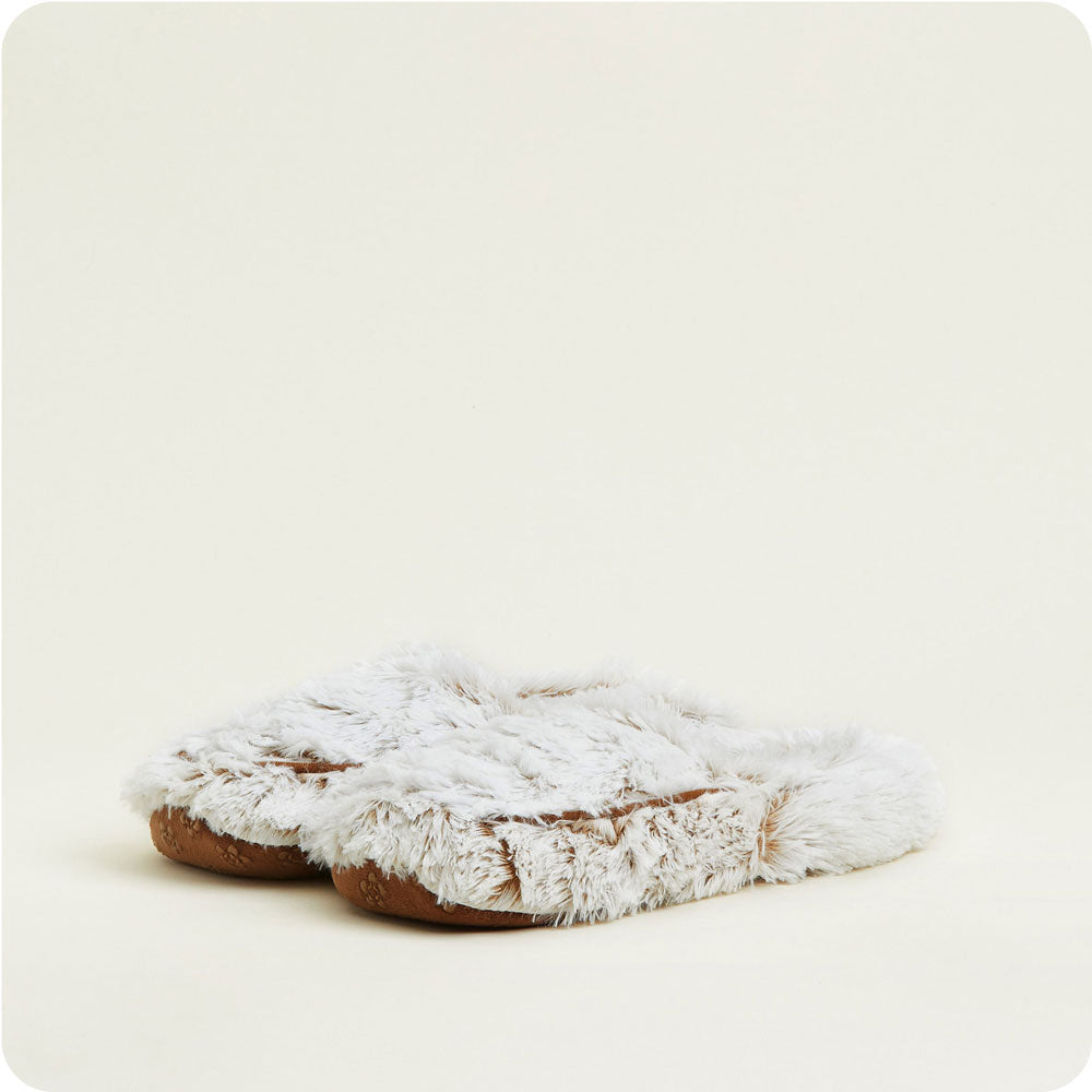 Marshmallow Brown Slippers Warmies® - Warm Blend