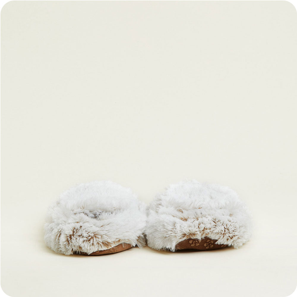 Marshmallow Brown Slippers Warmies® - Warm Blend