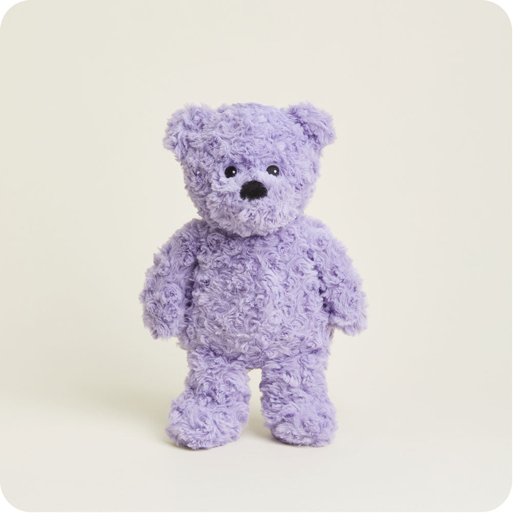 Purple Curly Bear Warmies - Classic Notes
