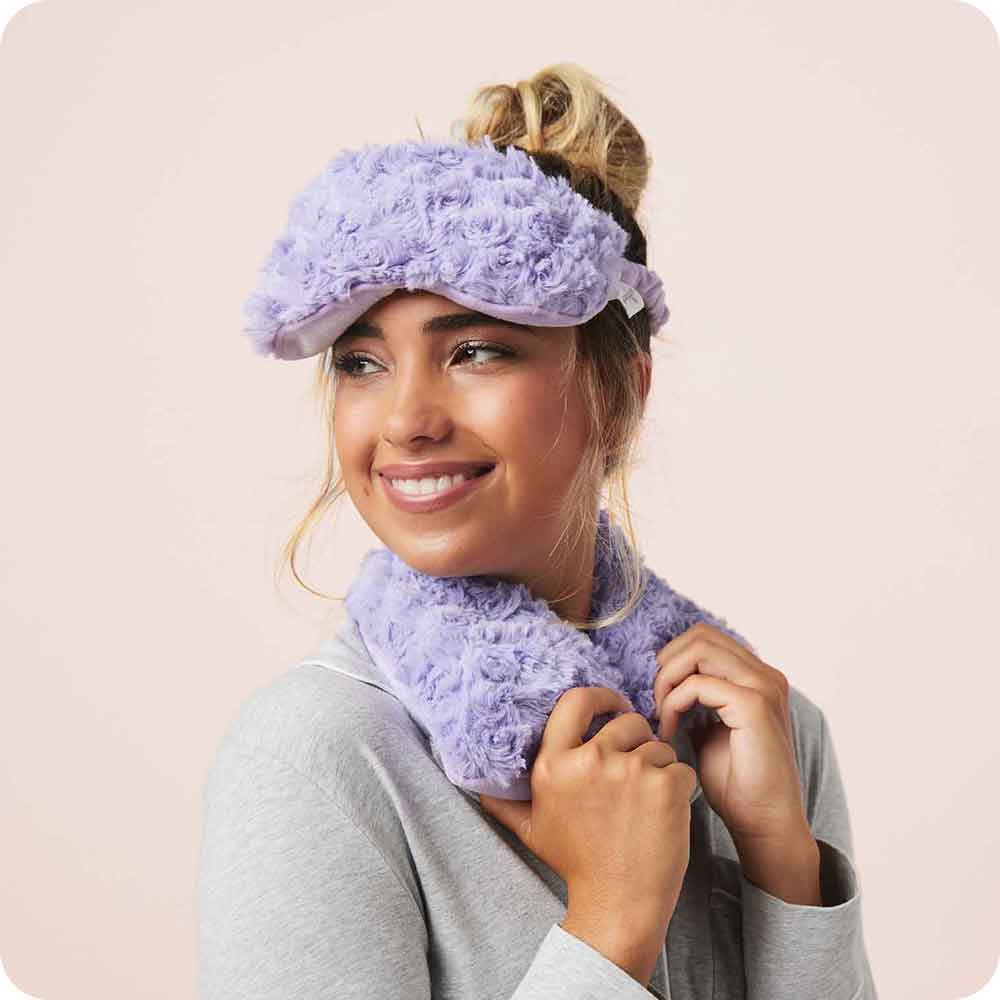 Curly Purple Eye Mask Warmies - Ready Carry