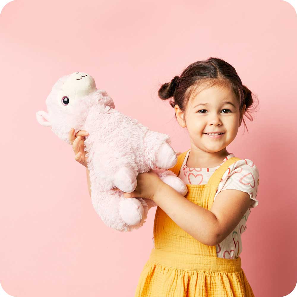 Pink Llama Warmies - Cozy Glow