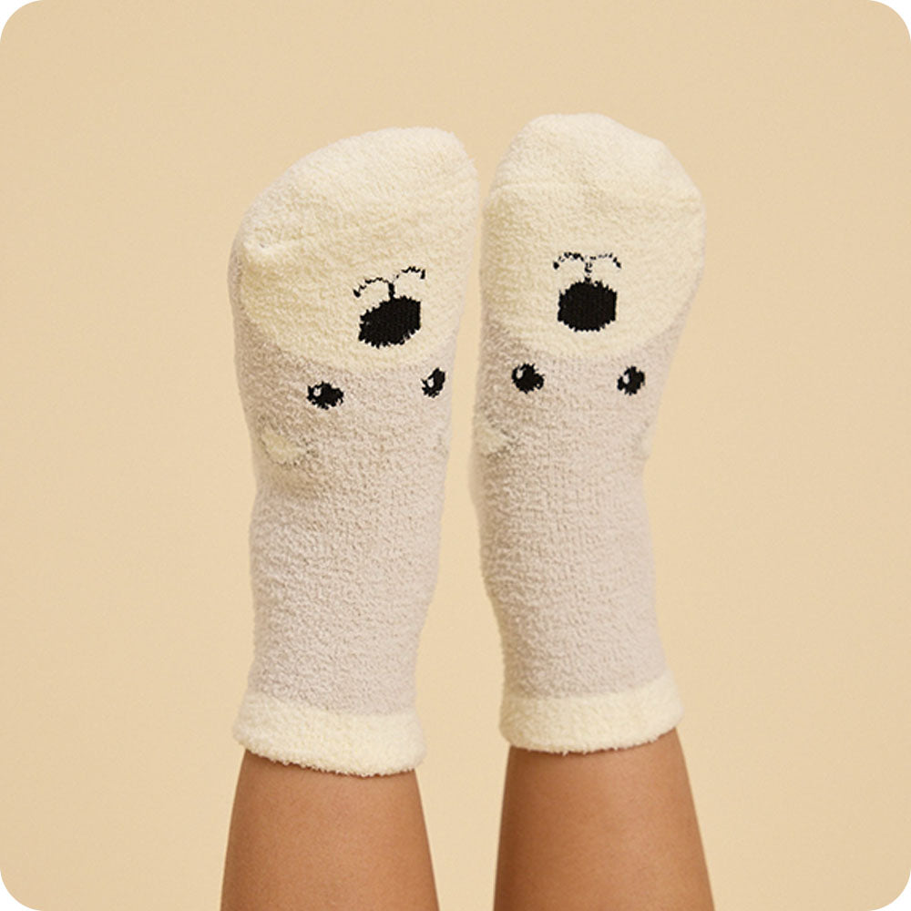 Marshmallow Bear Non-Slip Socks - Cozy Comfort