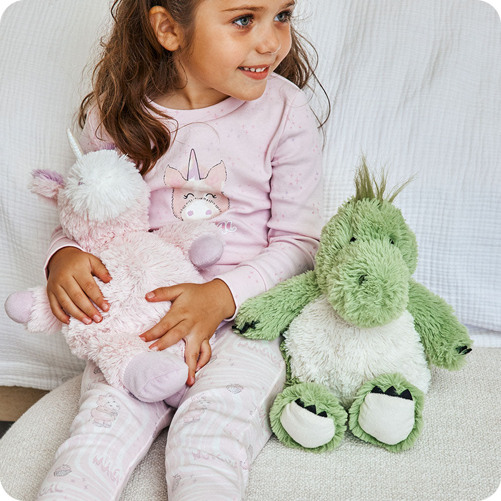 Green Dinosaur Warmies - Soft Glow