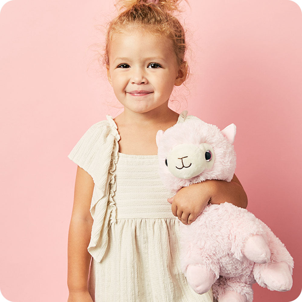 Pink Llama Warmies - Cozy Glow