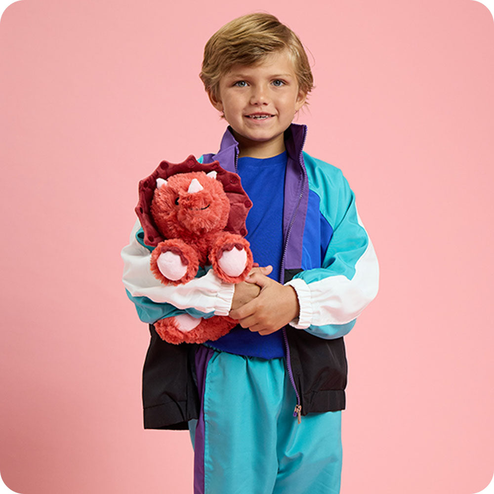 Red Triceratops Warmies - Gentle Mist