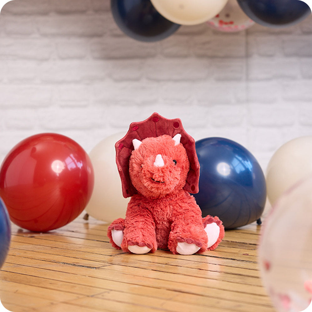 Red Triceratops Warmies - Gentle Mist