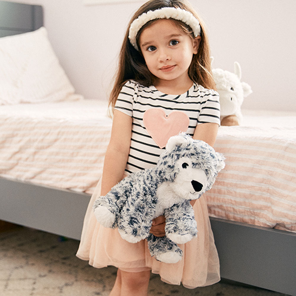 Snow Leopard Warmies - Cozy Glow